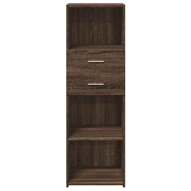 Highboard Brown Oak 40x42.5x124 cm Engineered Wood