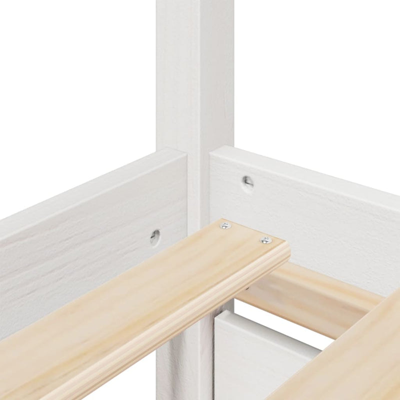 Bed Frame without Mattress White 180x200 cm Super King Solid Wood Pine