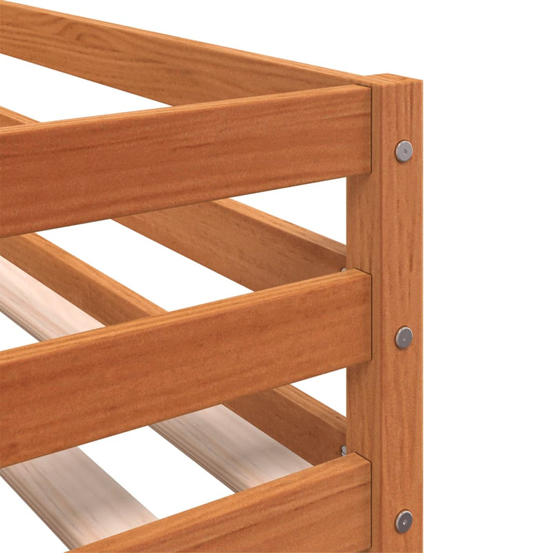 Bunk Bed without Mattress Blue 90x190 cm Single Solid Wood Pine