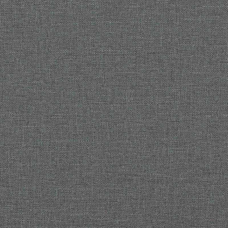 Bed Frame without Mattress Dark Grey Double Fabric