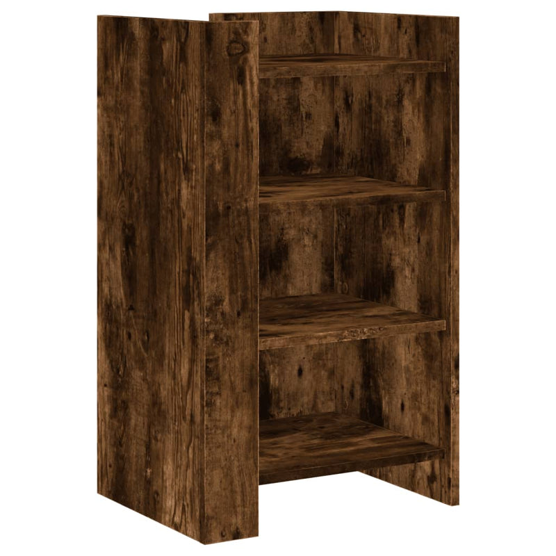 Sideboard Smoked Oak 45x35x75 cm Engineered Wood