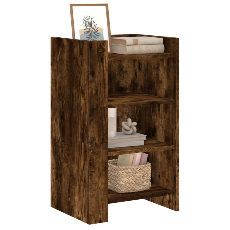 Sideboard Smoked Oak 45x35x75 cm Engineered Wood