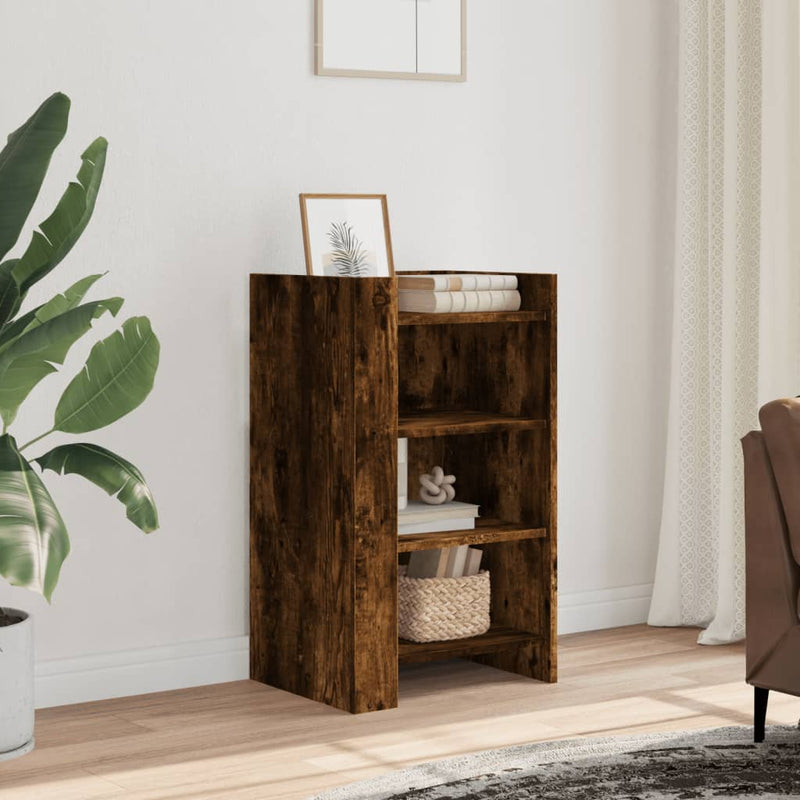 Sideboard Smoked Oak 45x35x75 cm Engineered Wood