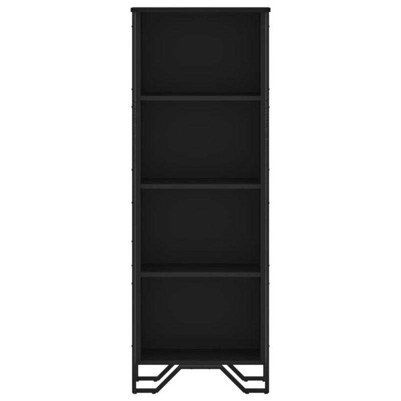 Bookcase Black 50x31x137.5 cm Engineered Wood