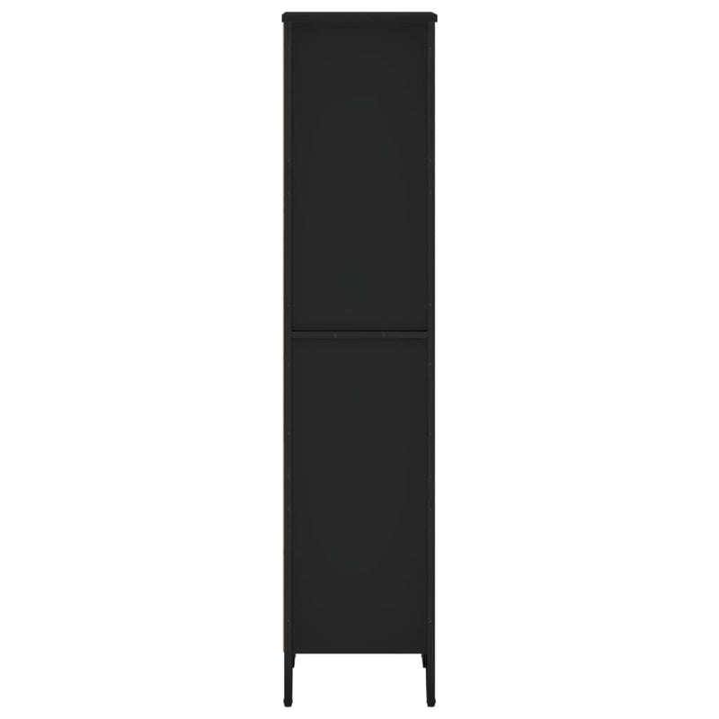 Bookcase Black 50x31x137.5 cm Engineered Wood