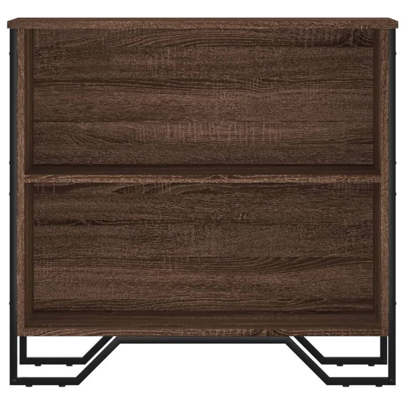 Bookcase Brown Oak 80x31x74.5 cm Engineered Wood