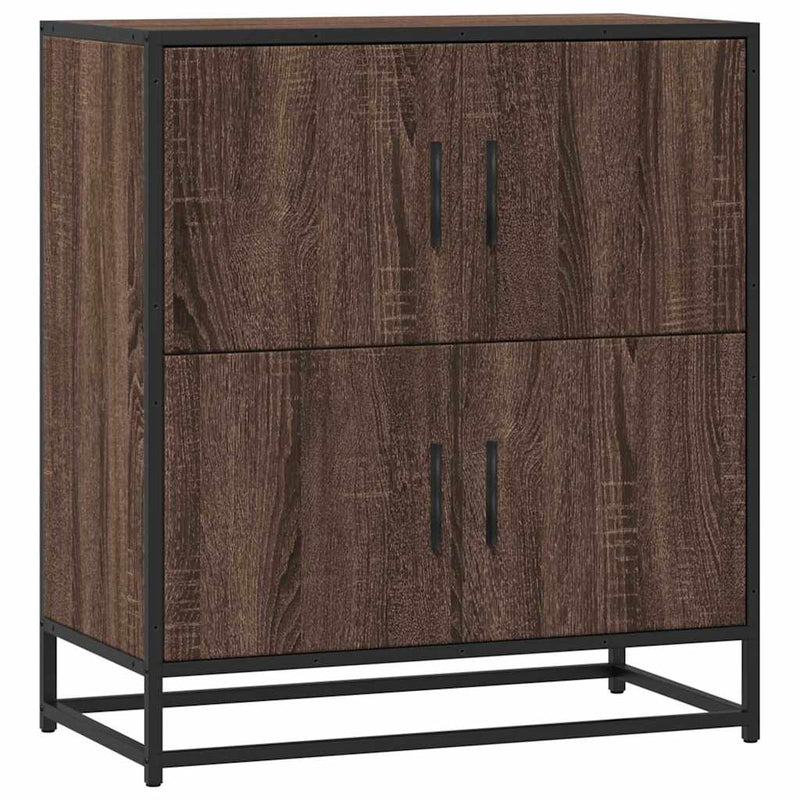 Sideboard Brown Oak 68x35x76 cm Engineered Wood