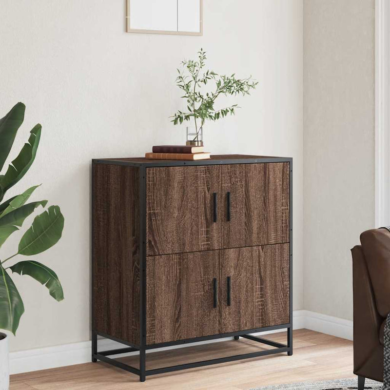 Sideboard Brown Oak 68x35x76 cm Engineered Wood