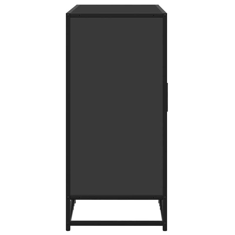 Modern Wooden Sideboard Storage Cabinet Unit With 2 Doors & Open Shelves Wood