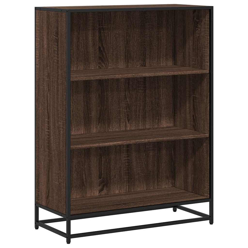 Book Cabinet Brown Oak 80.5x35x107.5 cm Engineered Wood