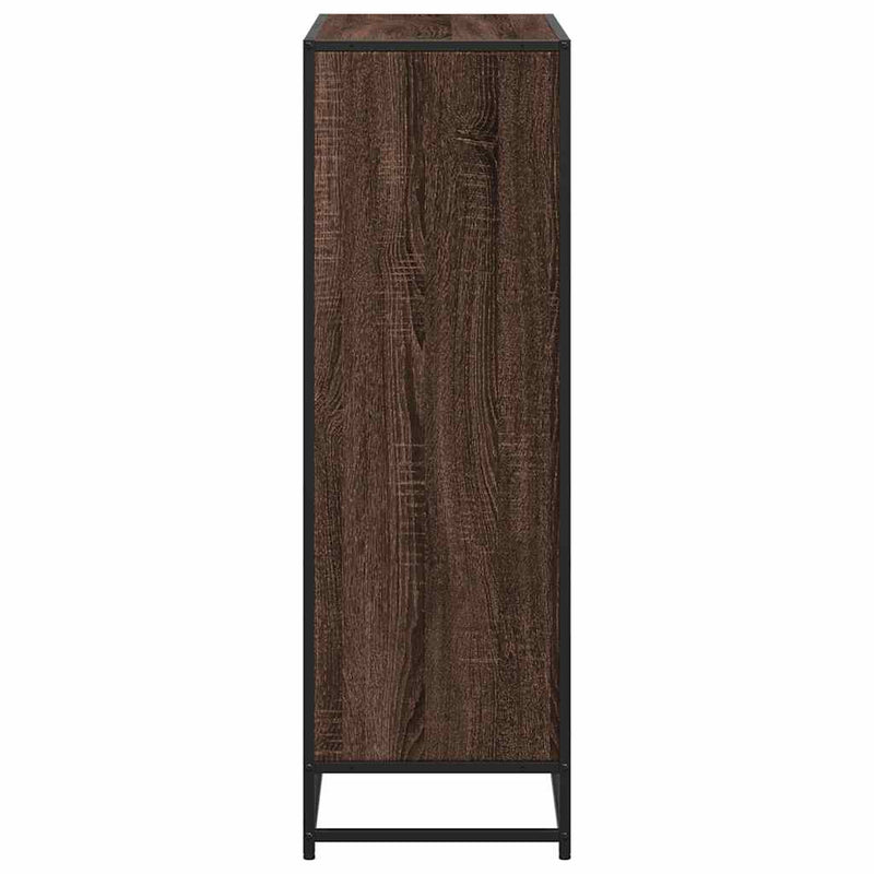 Book Cabinet Brown Oak 80.5x35x107.5 cm Engineered Wood
