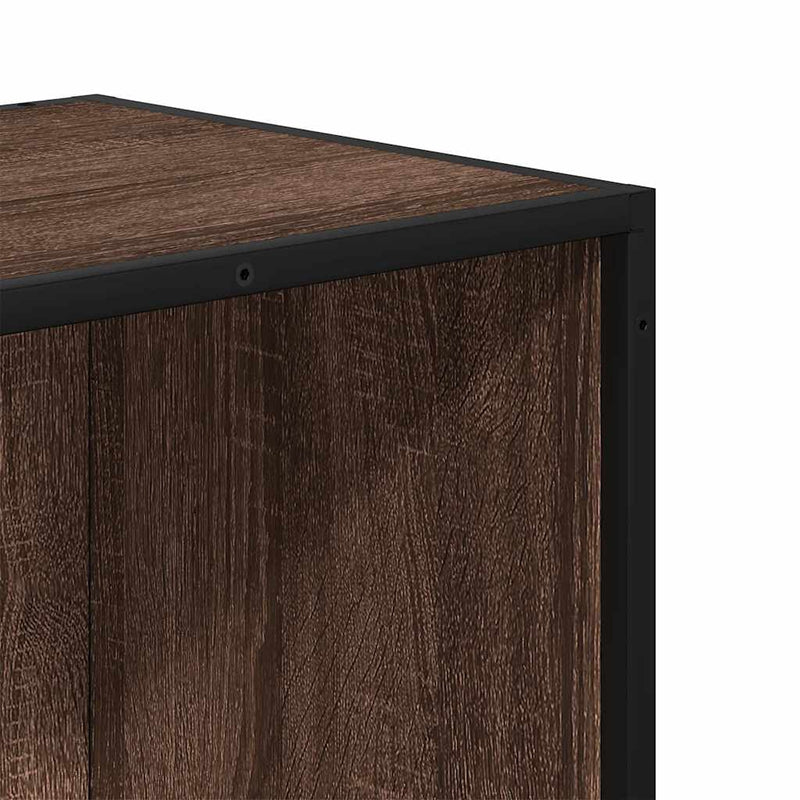 Book Cabinet Brown Oak 80.5x35x107.5 cm Engineered Wood
