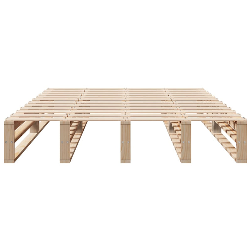 Bed Frame without Mattress 160x200 cm Solid Wood Pine