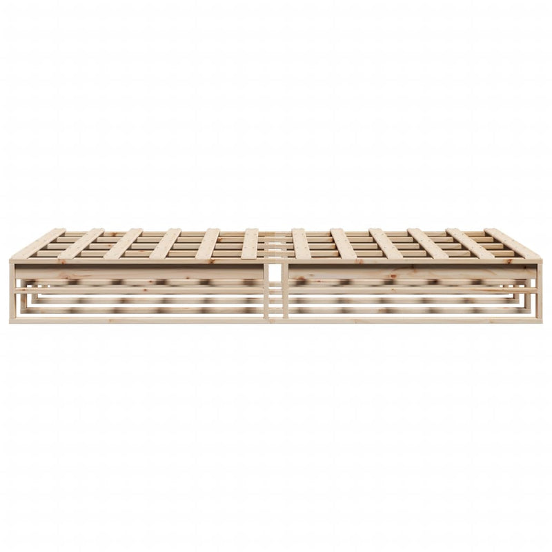 Bed Frame without Mattress 160x200 cm Solid Wood Pine
