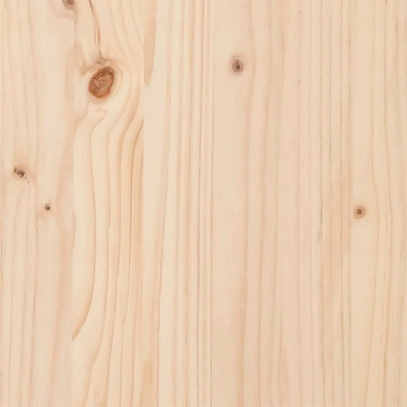 Headboard with Shelves 75 cm Solid Wood Pine