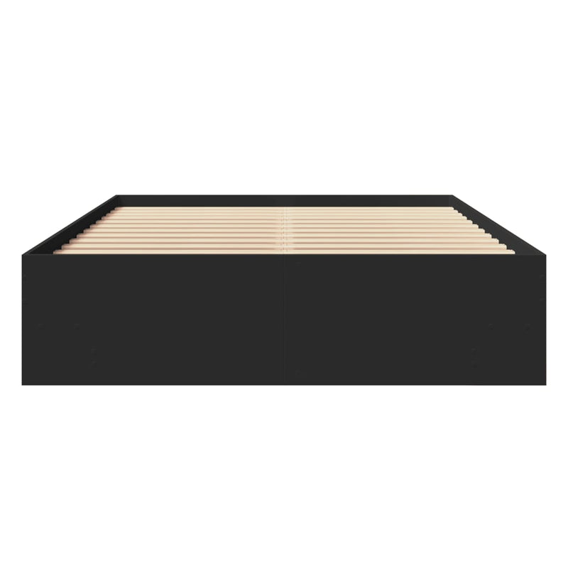 Modern Woden Double Size 135cm Bed Frame Base With Under Storage Space Wood