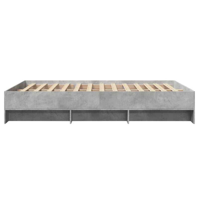 Modern Woden Double Size 135cm Bed Frame Base With Under Storage Space Wood