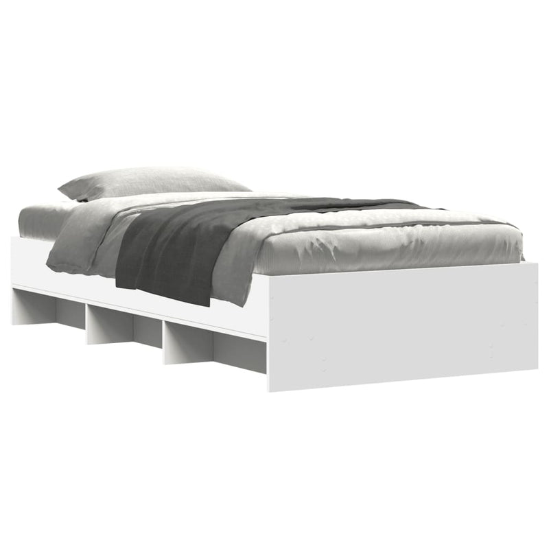 Modern Wooden Single Size 90cm Bed Frame Base With Under Storage Space
