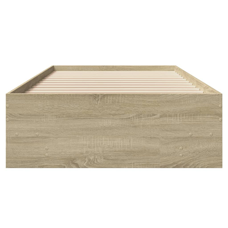 Modern Wooden Single Size 90cm Bed Frame Base With Under Storage Space
