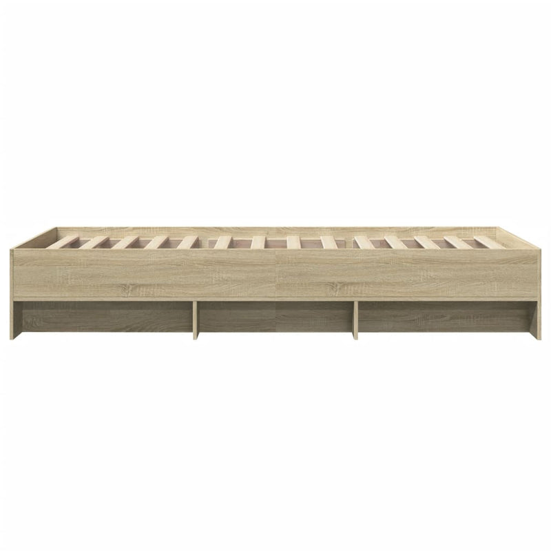 Modern Wooden Single Size 90cm Bed Frame Base With Under Storage Space