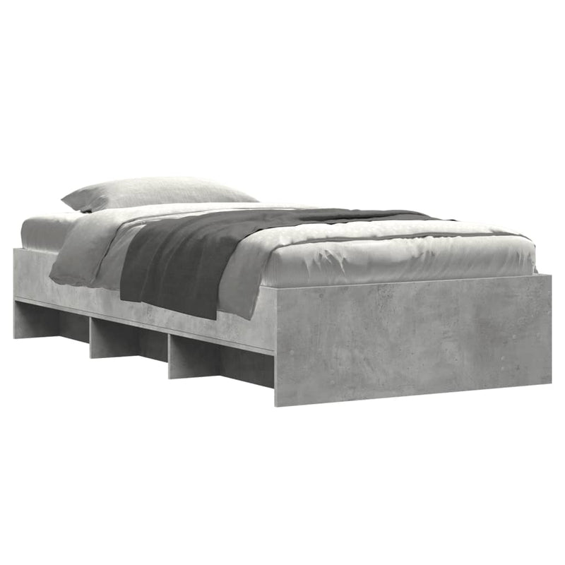 Modern Wooden Single Size 90cm Bed Frame Base With Under Storage Space