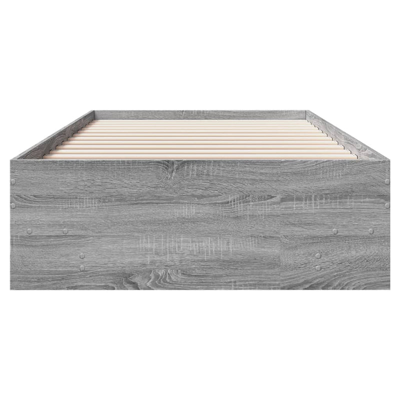 Modern Wooden Single Size 90cm Bed Frame Base With Under Storage Space
