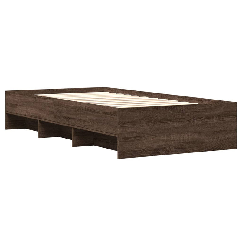 Modern Wooden Single Size 90cm Bed Frame Base With Under Storage Space