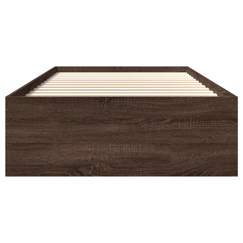 Modern Wooden Single Size 90cm Bed Frame Base With Under Storage Space