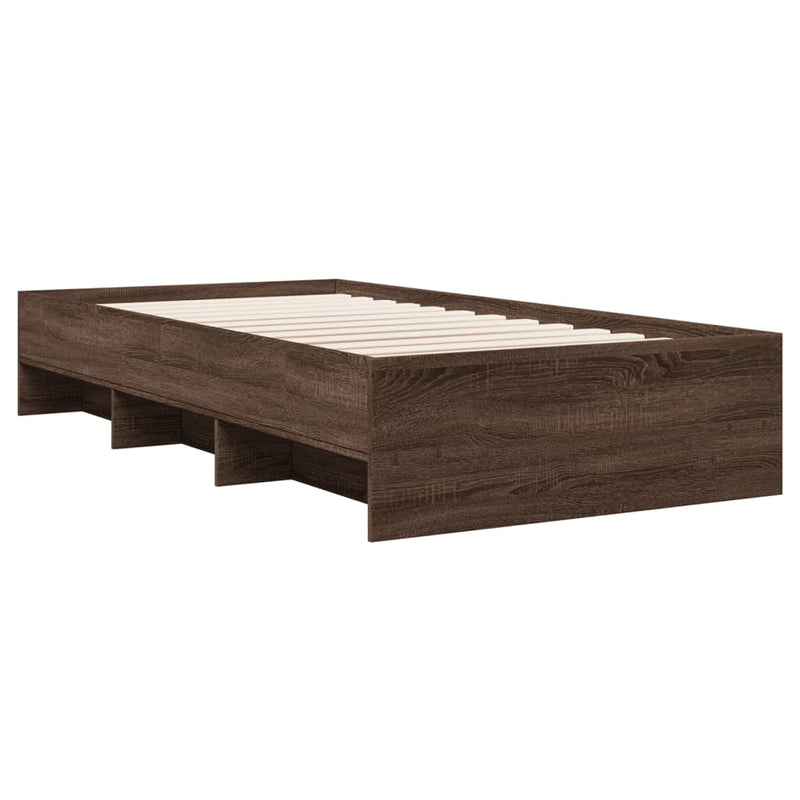 Modern Wooden Single Size 90cm Bed Frame Base With Under Storage Space