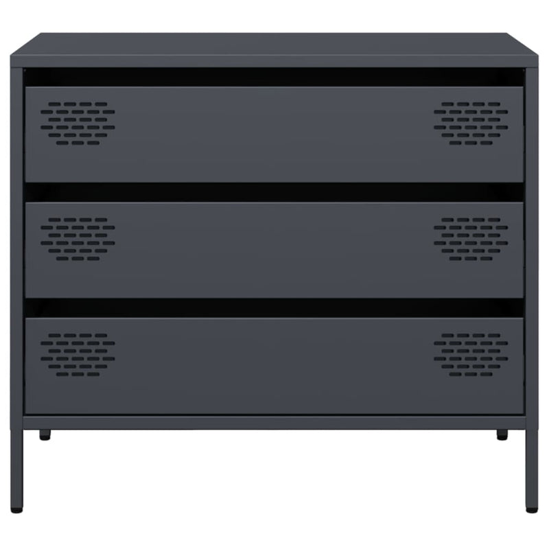 Sideboard Anthracite 68x39x58.5 cm Cold-rolled Steel