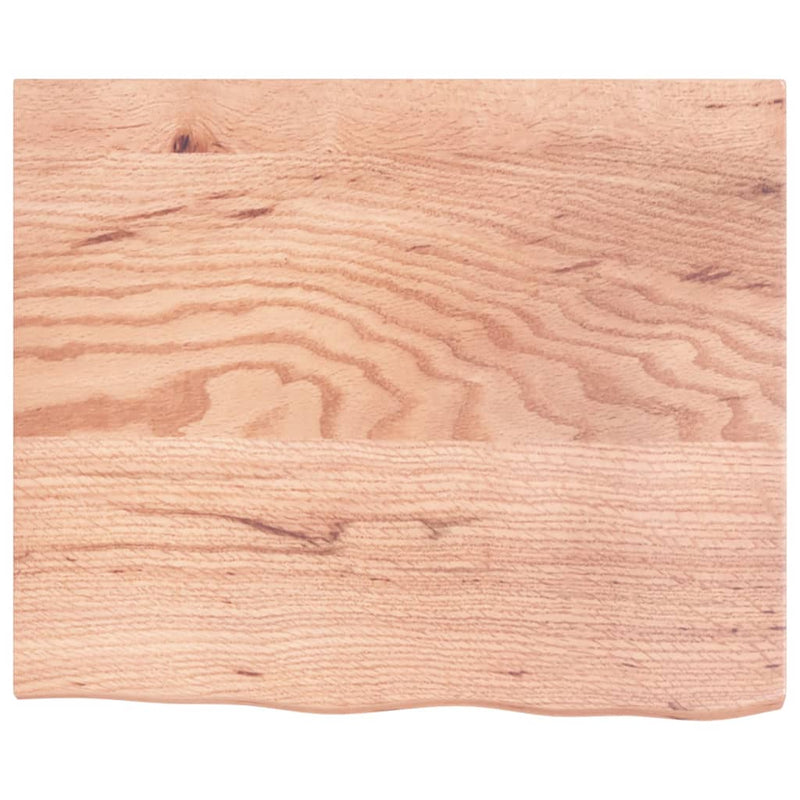 Basin Shelf Wall Mounted Steel and Solid Wood Oak
