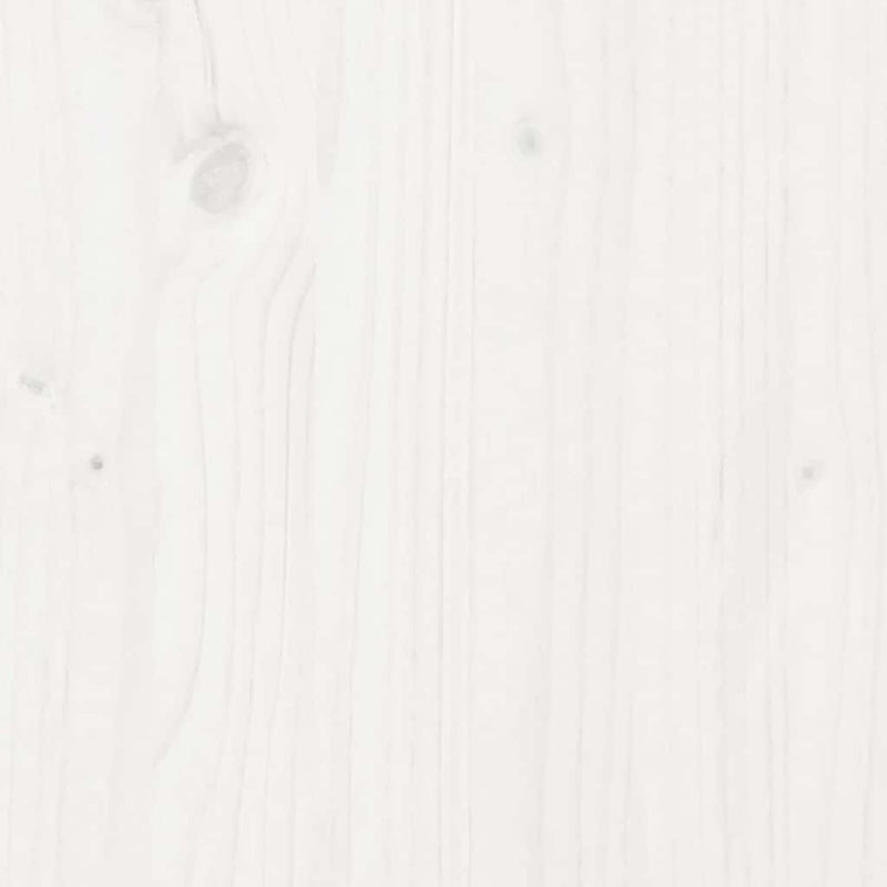 Bed Frame without Mattress White 200x200 cm Solid Wood Pine