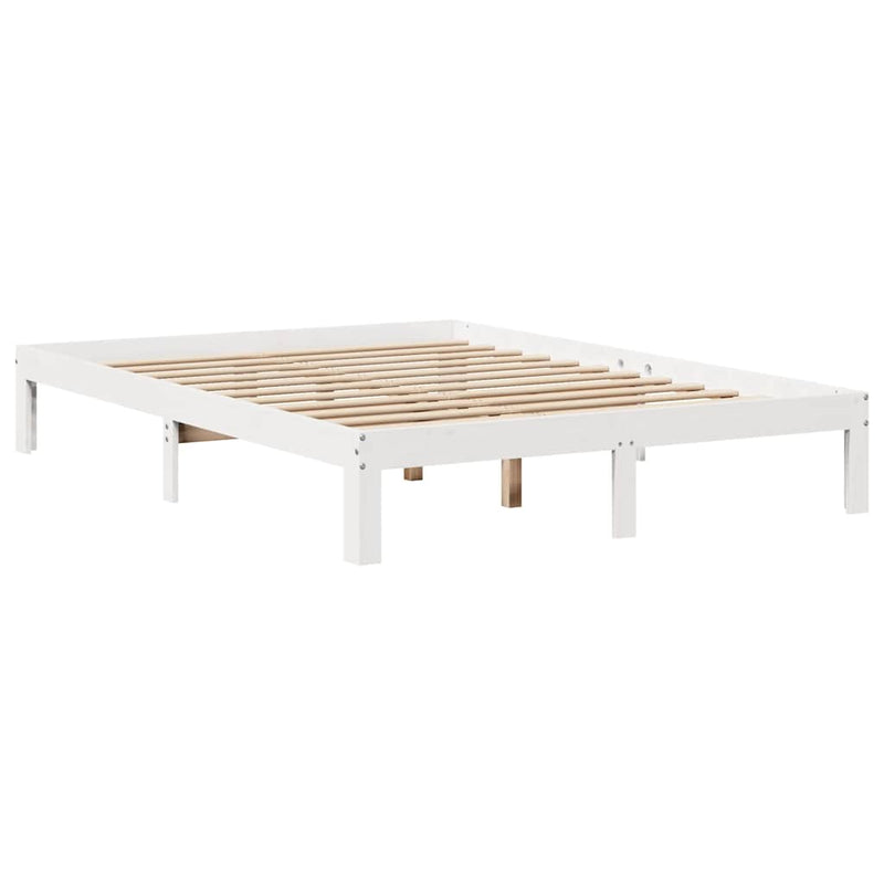 Bed Frame with Drawers without Mattress White 160x200 cm