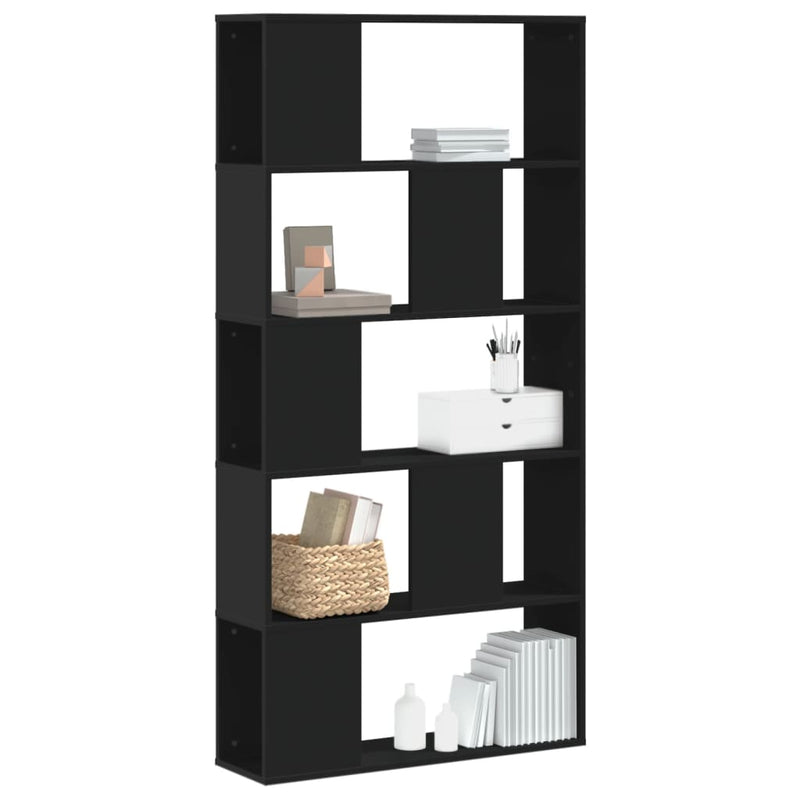Modern Wooden 5-Tier Open Bookcase Book Storage Cabinet Unit Shelving Wood