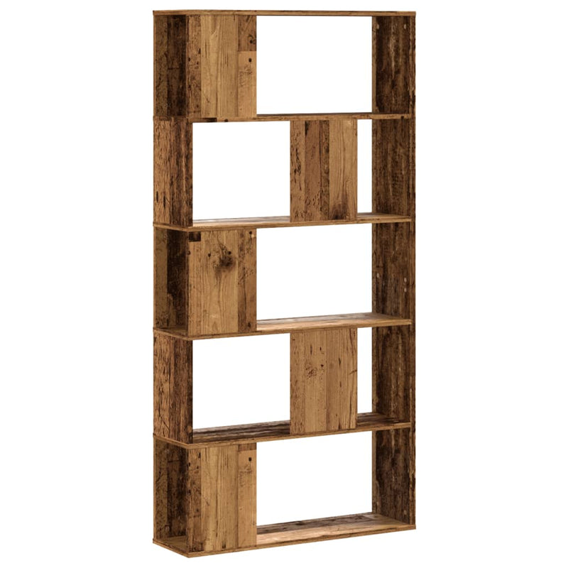 Modern Wooden 5-Tier Open Bookcase Book Storage Cabinet Unit Shelving Wood