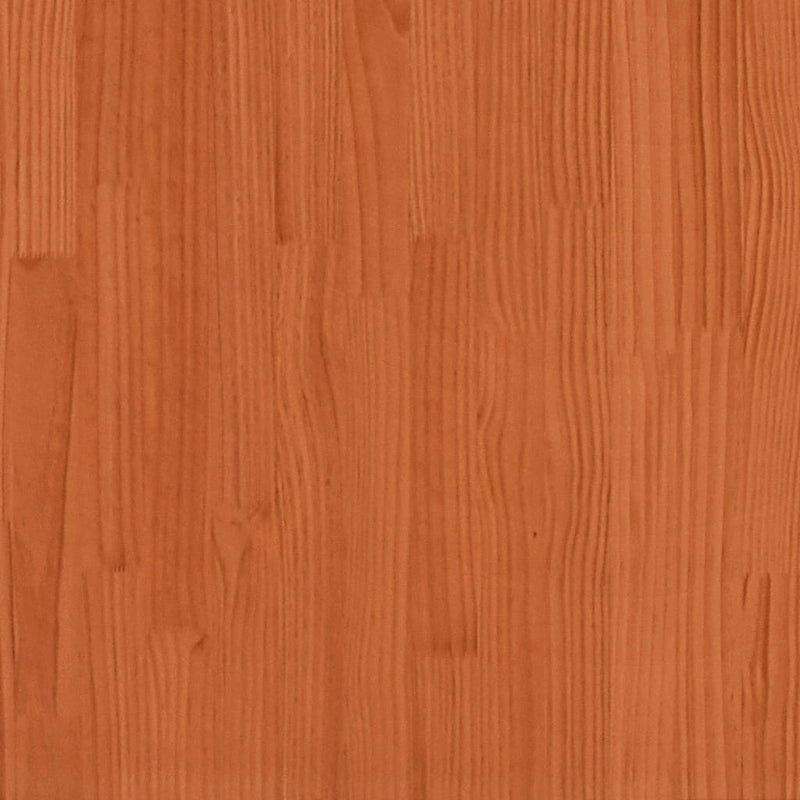 Bed Frame without Mattress Wax Brown 120x190 cm Small Double Solid Wood Pine