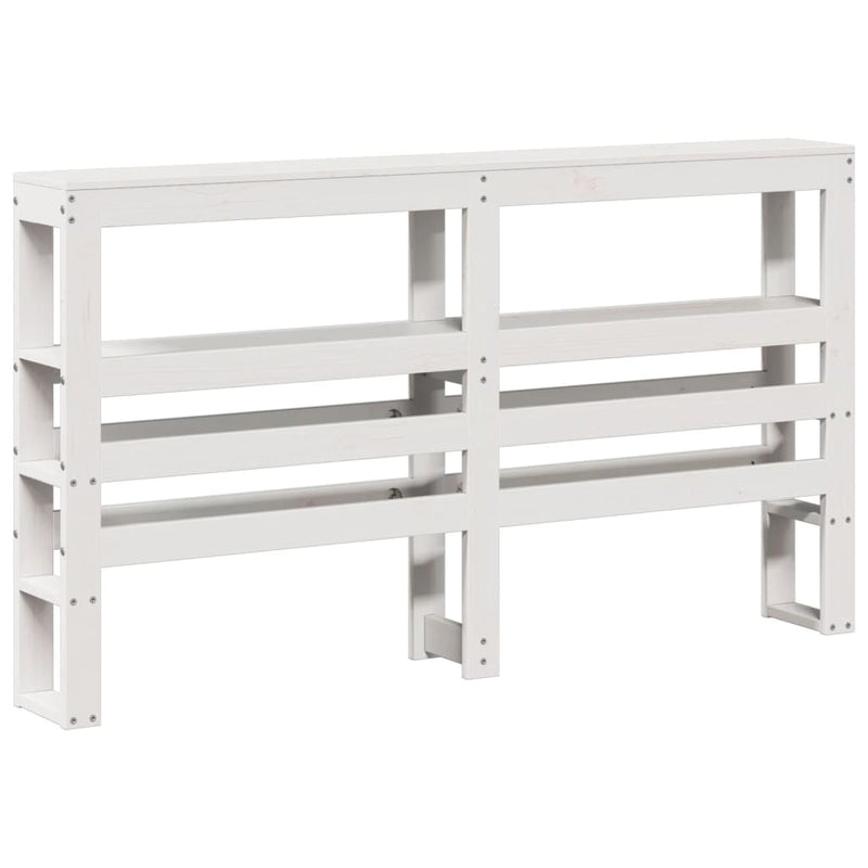 Bed Frame without Mattress White 75x190 cm Small Single Solid Wood Pine