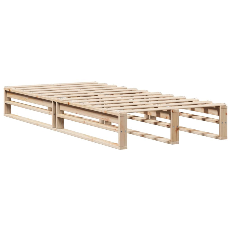 Bed Frame without Mattress 90x200 cm Solid Wood Pine