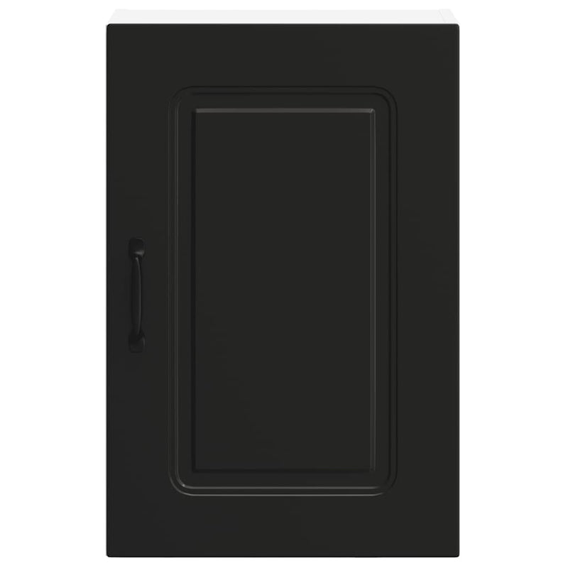 Kitchen Wall Cabinet Kalmar Black Engineered Wood
