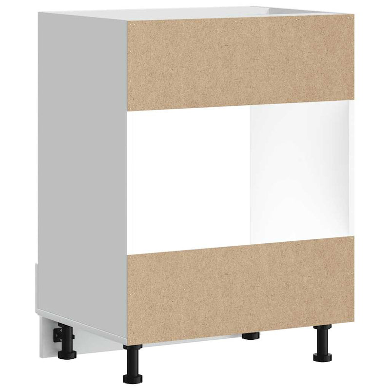 Oven Cabinet Porto High Gloss White Engineered Wood