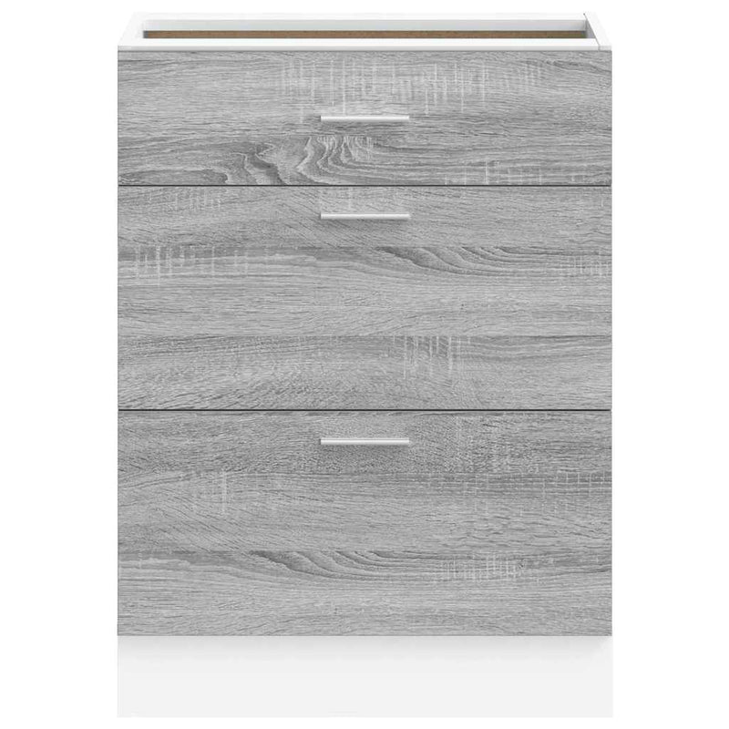 Kitchen Base Cabinet Lyon Grey Sonoma Engineered Wood