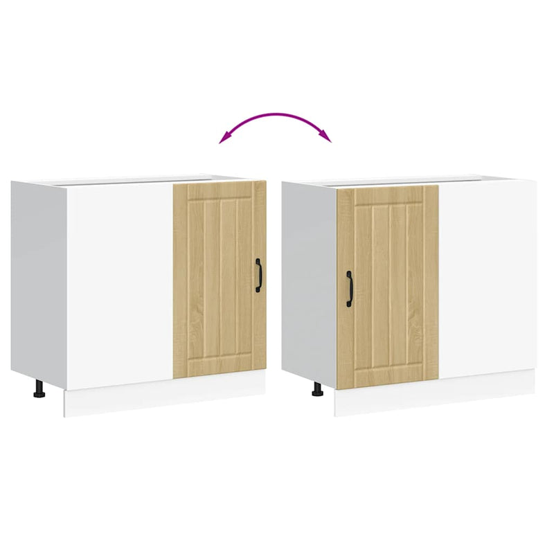 Kitchen Base Cabinet Lucca Sonoma Oak Engineered Wood