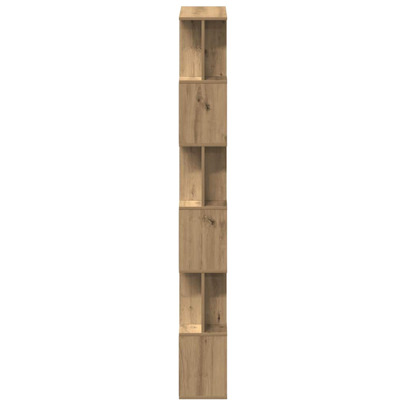 Book Cabinet Artisan Oak 80x24x192 cm Engineered Wood