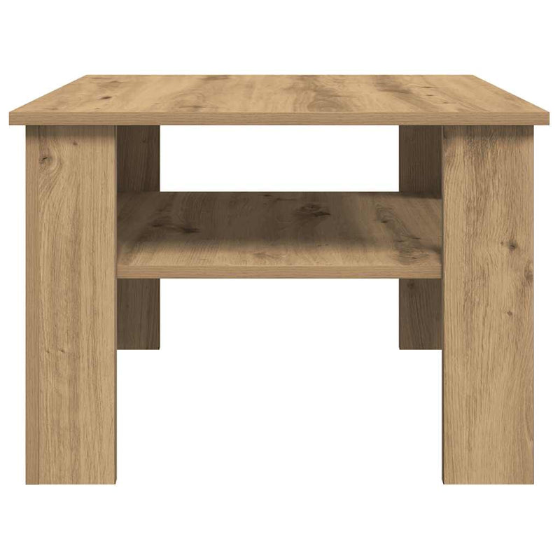 Coffee Table Artisan Oak 60x60x42 cm Engineered Wood