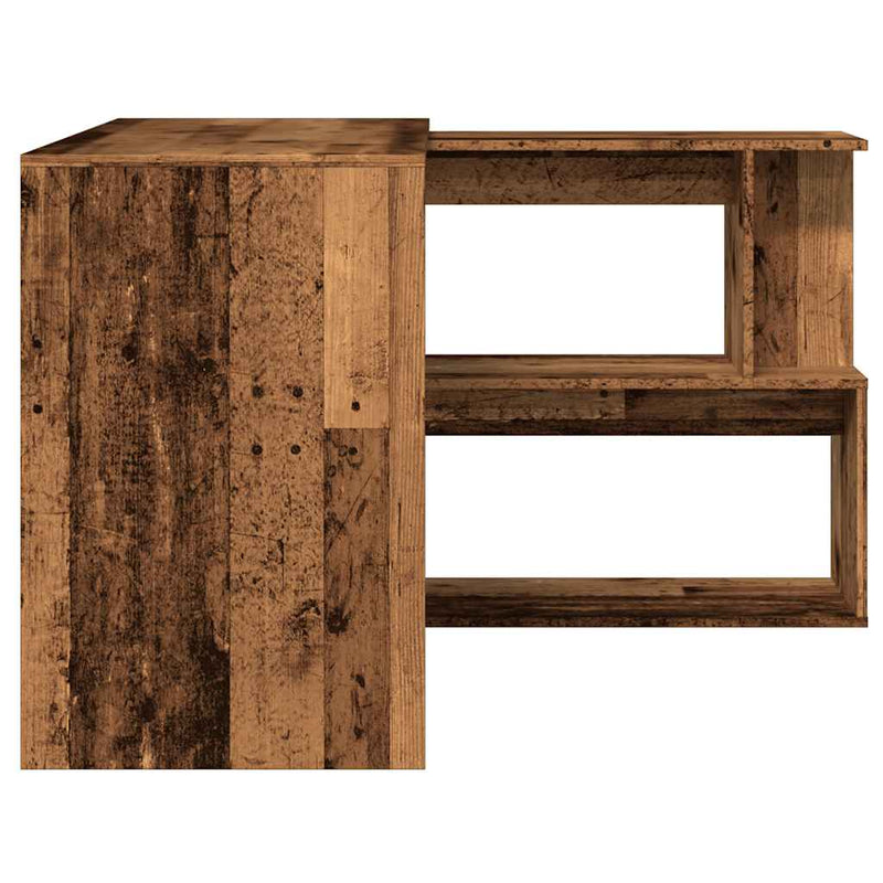 Modern Wooden Rotatable Home Office Corner Computer Desk Table With Storage