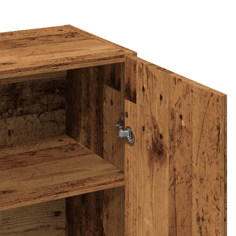 Modern Wooden 2 Door Home Sideboard Storage Cabinet Wood Dining Room Unit
