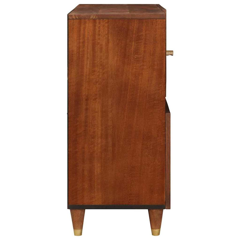 Sideboard Brown 80 x 33.5 x 75 cm Cane and solid mango wood