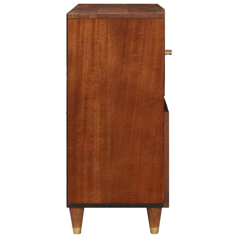Sideboard Brown 80 x 33.5 x 75 cm Cane and solid mango wood