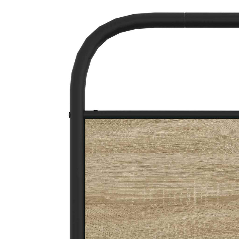 Bed Frame without Mattress 90x200 cm Sonoma Oak Engineered Wood