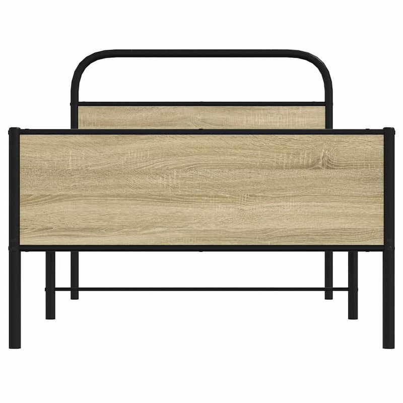 Bed Frame without Mattress 90x200 cm Sonoma Oak Engineered Wood